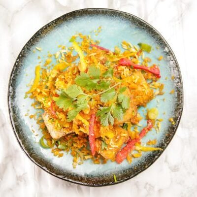 16. Crispy Lemongrass Salt & Pepper Tofu