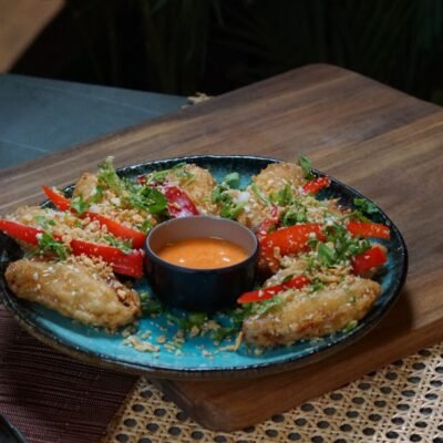 14. Crispy Garlic Butter Wings