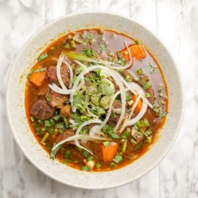 4. Beef Stew with Rice Noodles