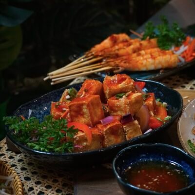 16. Crispy Lemongrass Salt & Pepper Tofu