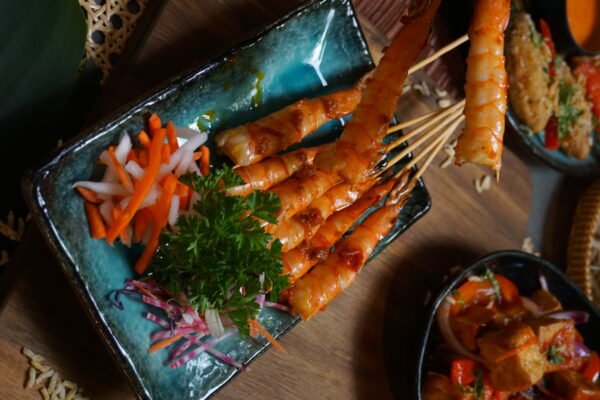 22. Grilled Chilli Salt & Pepper Prawn (tom nuong muoi ot)