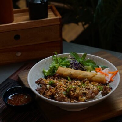 Lemongrass Pork & Spring Roll Vermicelli Bowl