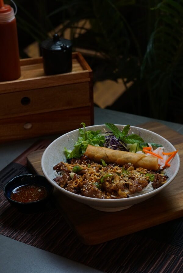 Lemongrass Pork & Spring Roll Vermicelli Bowl