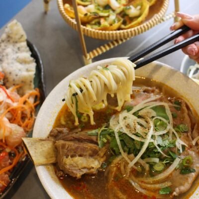 2A. Spicy Beef Short Rib Noodle Soup (Bun bo hue suon bo)