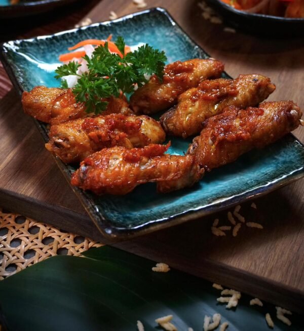22A. Grilled Chilli Salt & Pepper Grilled With Chicken Wings