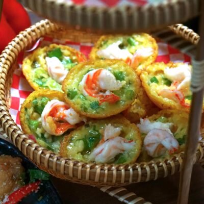 19. Savory Mini Pancakes/ Banh Khot